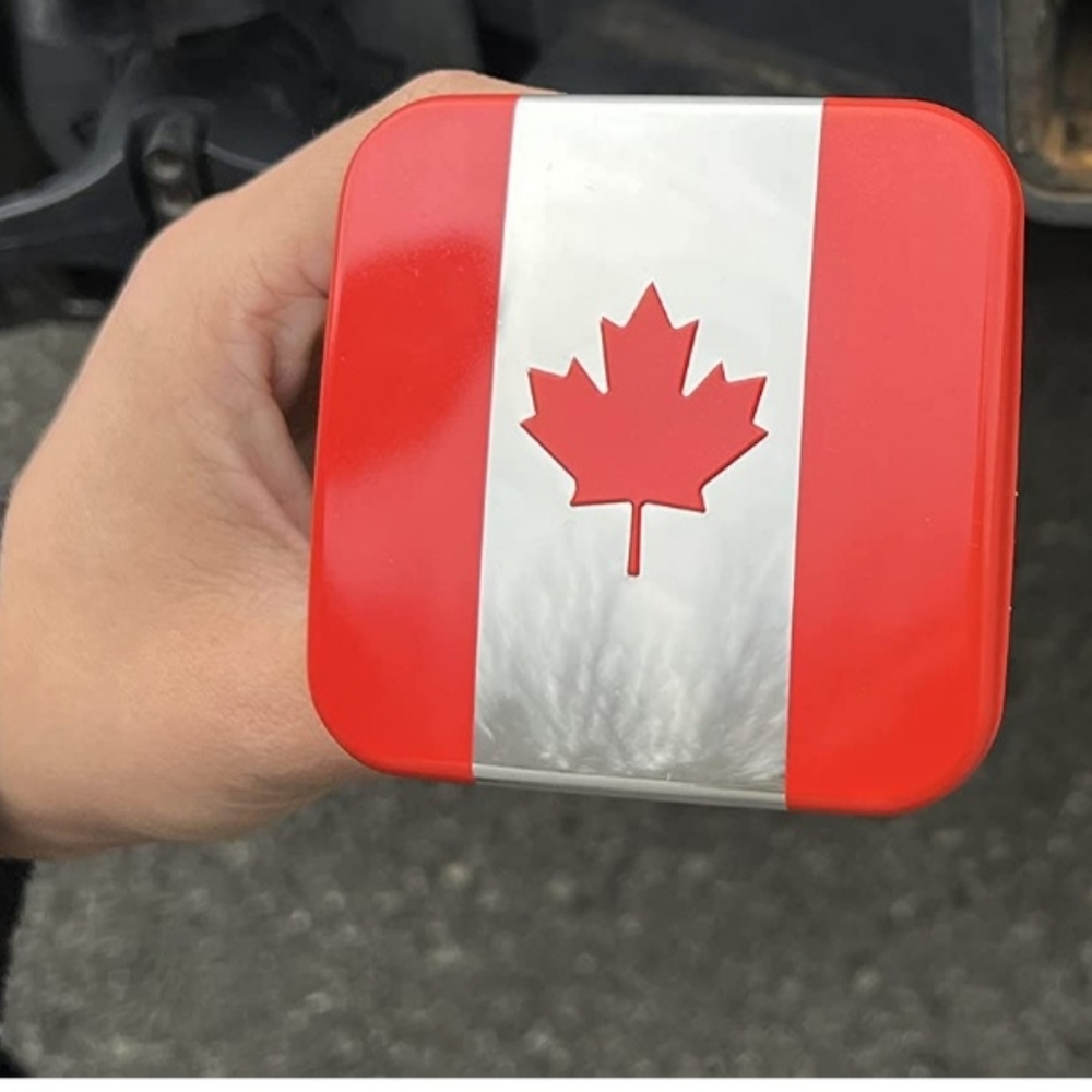 New Canada Canadian flag tow hitch cover
